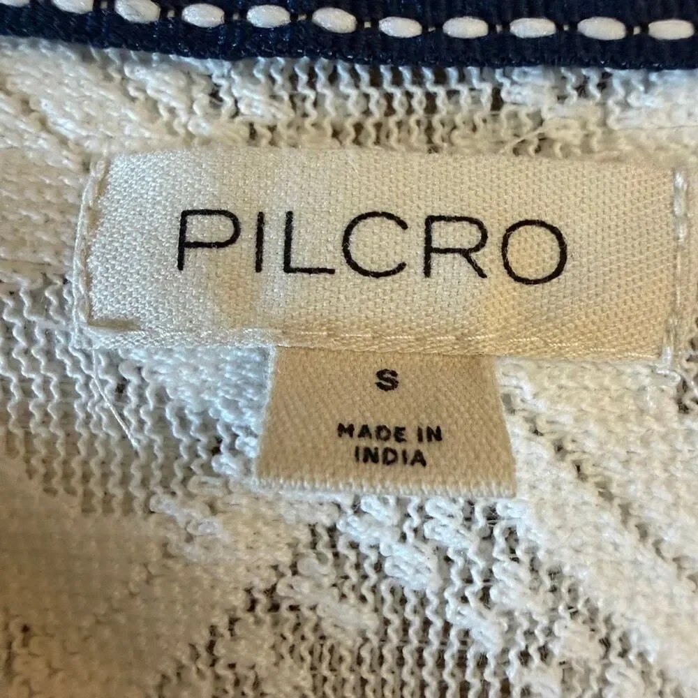 Anthropologie Pilcro The Aly Puff Sleeve Blouse In White Lace Size Small Coastal